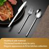 2026 Modernes Edelstahl-Besteckset: Premium Steakmesser, Gabel und Dessertlöffel für gehobene Restaurants und Hotels.