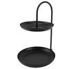 Dessert Rack Fruit Stand Round 2 Tier Iron Display Holder for Party Wedding Birthday Home