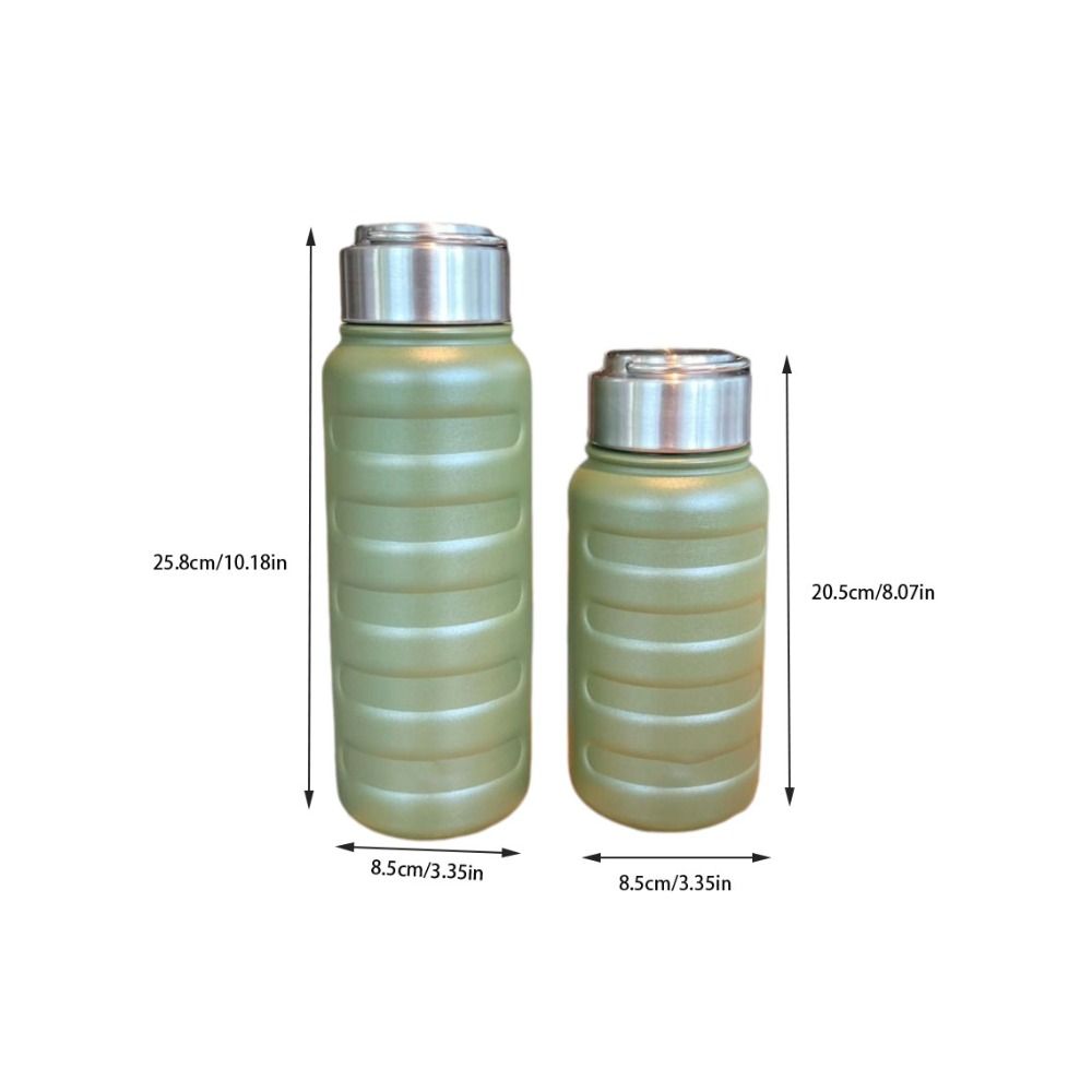Double Wall Thermos Water Bottles Portable Handle Large Capacity Bottle  Car Travel