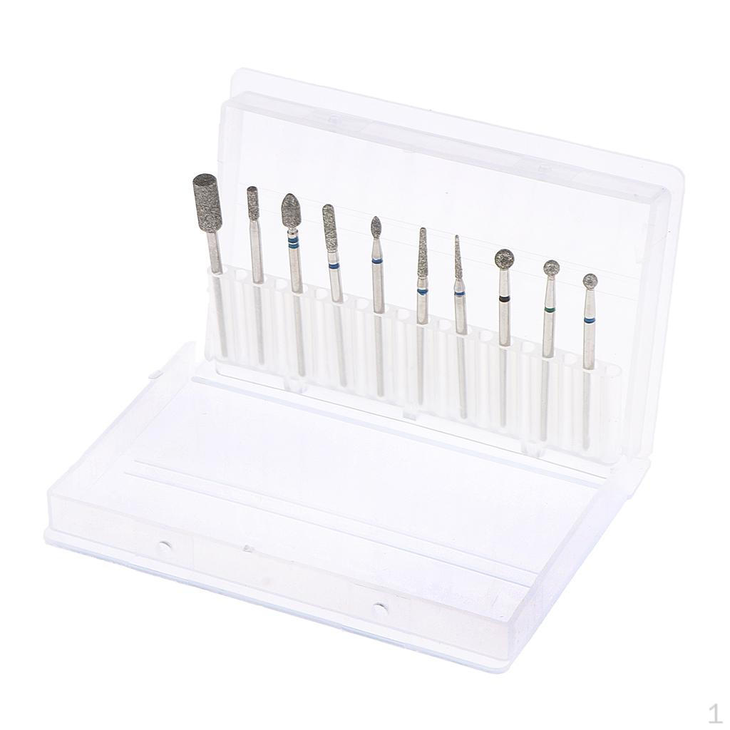 Bits Rotary Burr /32" for DIY Manicure 10x