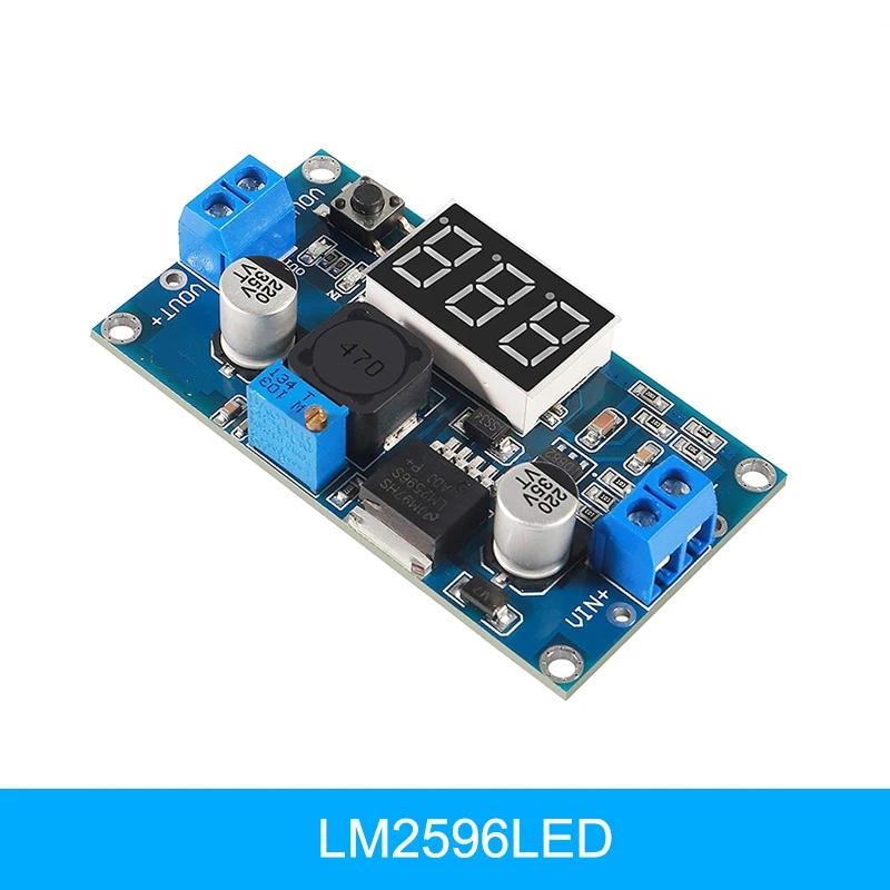 

LM2596 Buck Converter with Voltmeter Display Buck Module DC-DC 4.0-40V to 1.25-37V 2A Voltage Adjustable Buck Converter Module 1pc