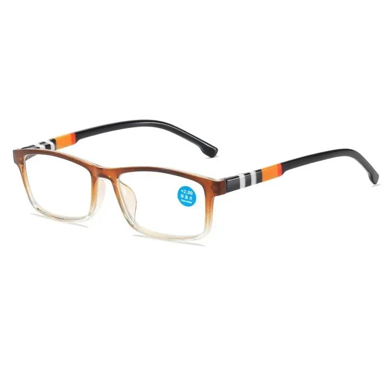

Trendy Printing Box Anti-blue Light Presbyopia Eyeglasses Spring Leg High Definition Middle-aged and Elderly Reading Eyes 0