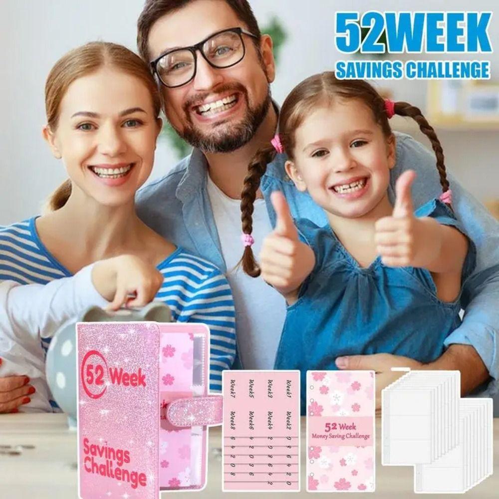 with Magnetic Buckle 52 Weeks Envelope Binder A6 Money Saving Binder  Couple