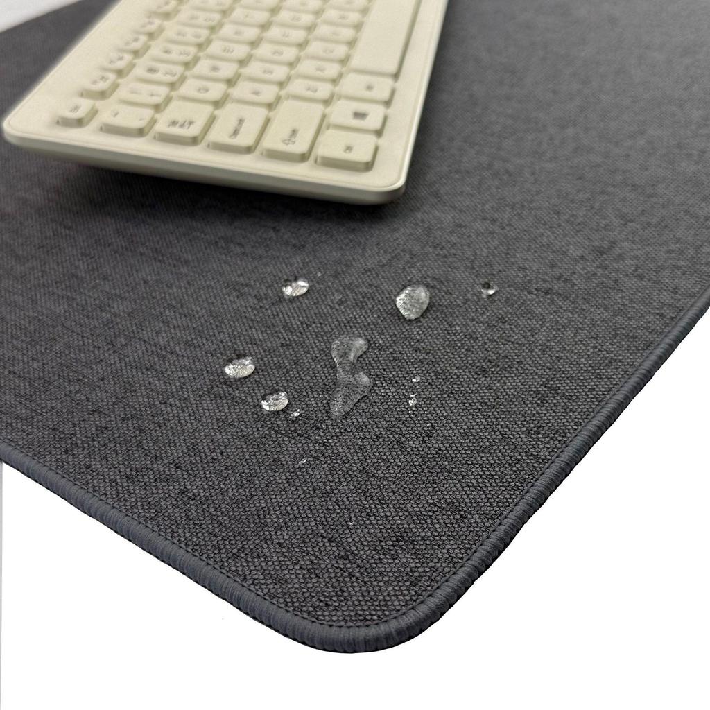 Extra Large Thick Cotton Linen Mouse Pad – Solid Color Desk Mat for Office & Computer Use