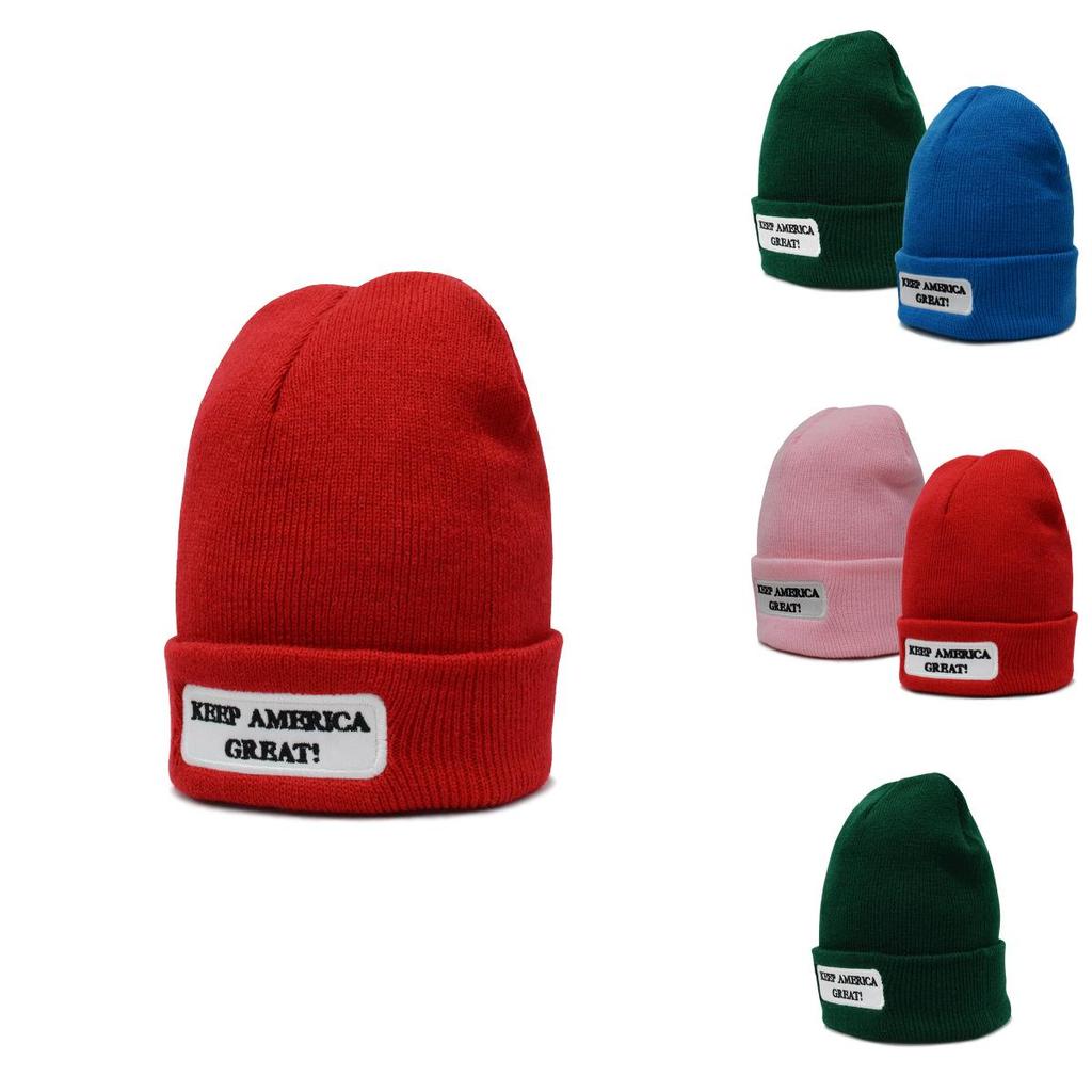 Trump Winter Beanie Hat Keep America Great Knit Beanie Warm Ski Cap Unisex Hats