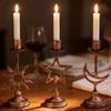 Handicraft Stars Candle Holder Vintage Hollow Candle Holders Simple Moon Candlestick  Home Decor