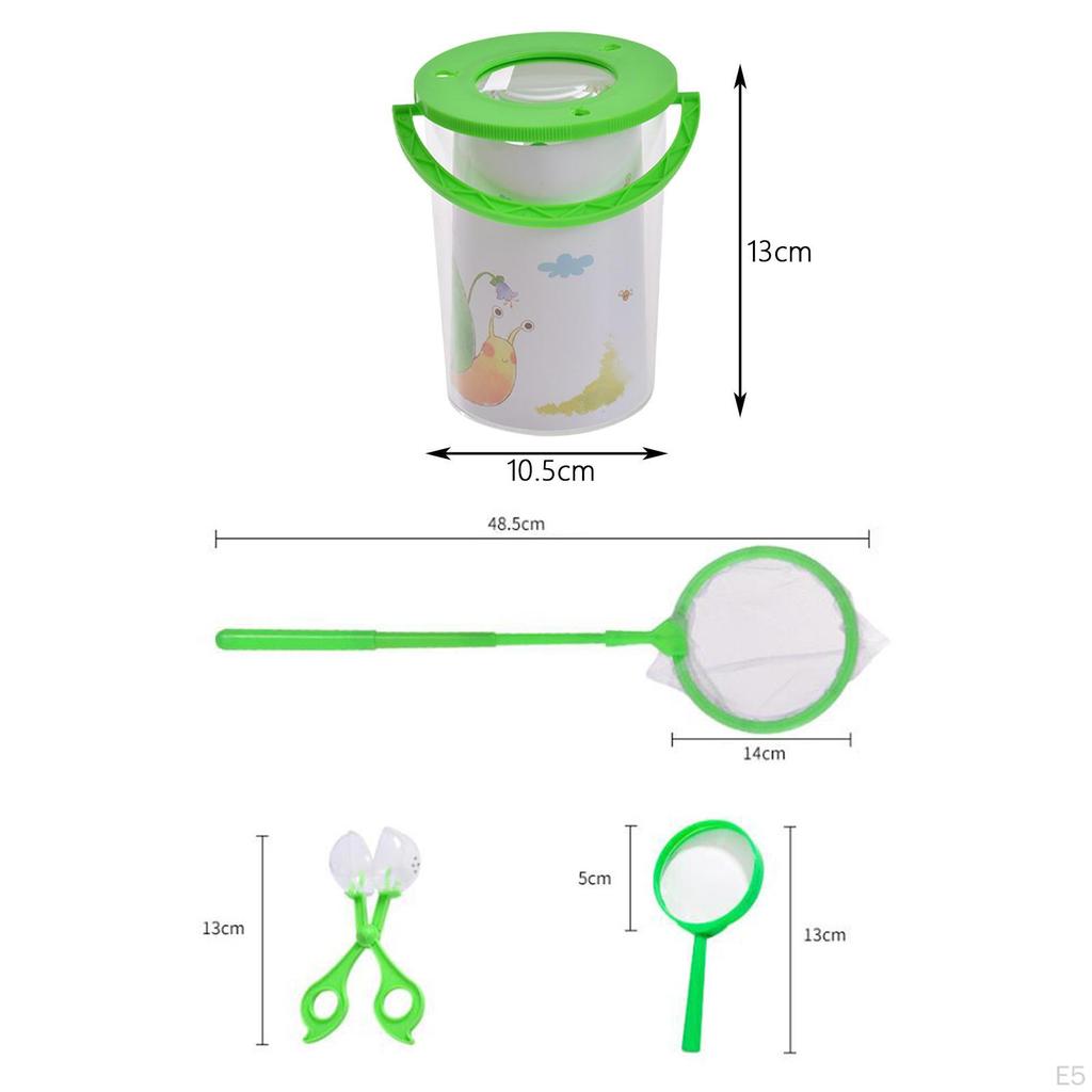 Insect Magnifier Container Critter Cage Bug Jar for Outdoor Camping
