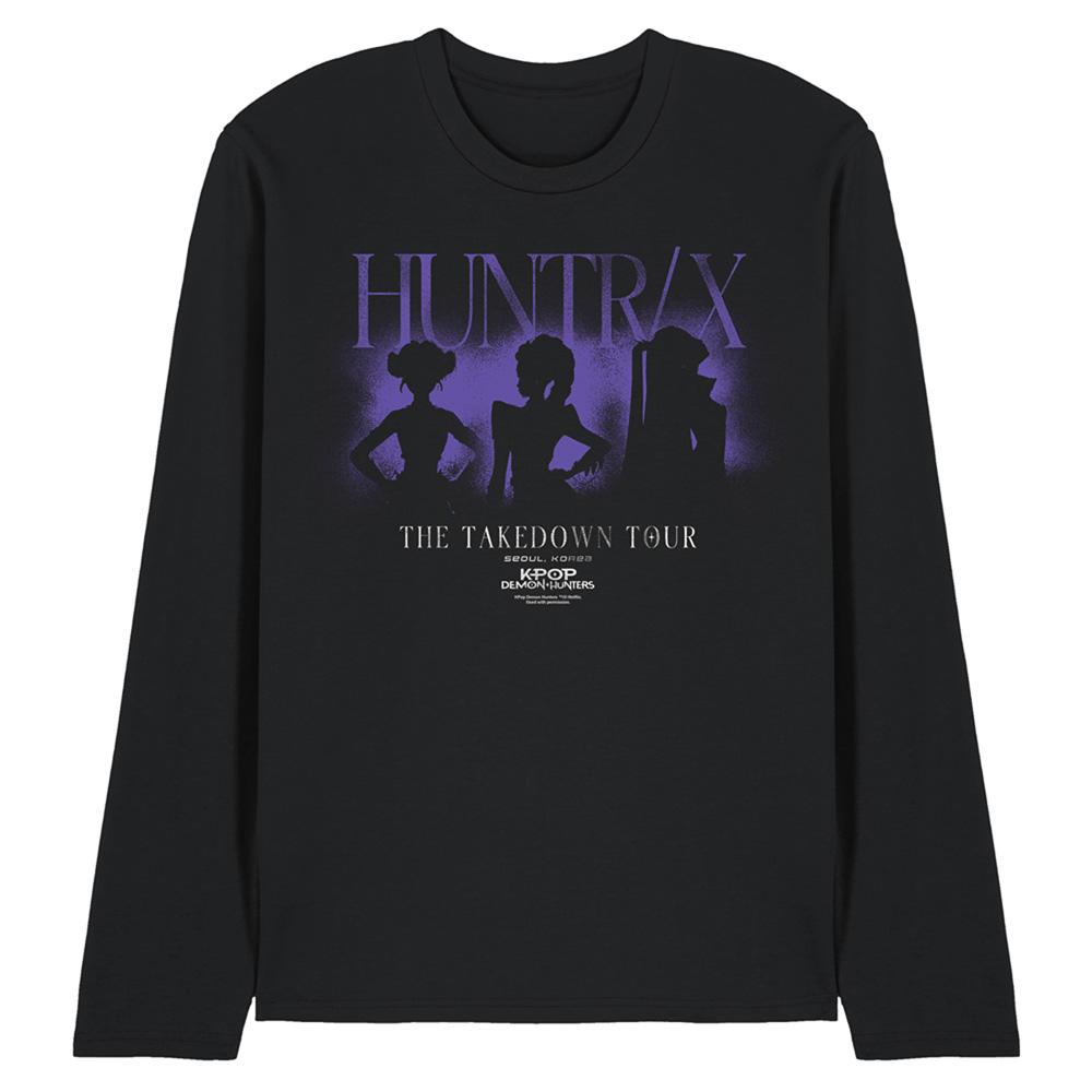 K-Pop Demon Hunters Unisex Adult Huntrix The Takedown Tour Shadow Long-Sleeved T-Shirt