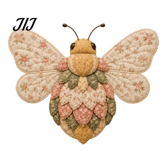 Unique Handmade Home Decorations Garden Animal Patchwork DIY Kit, Floral Fabric Sewing Cute Kit Butterfly Bird Crafting for Adults, Farmhouse