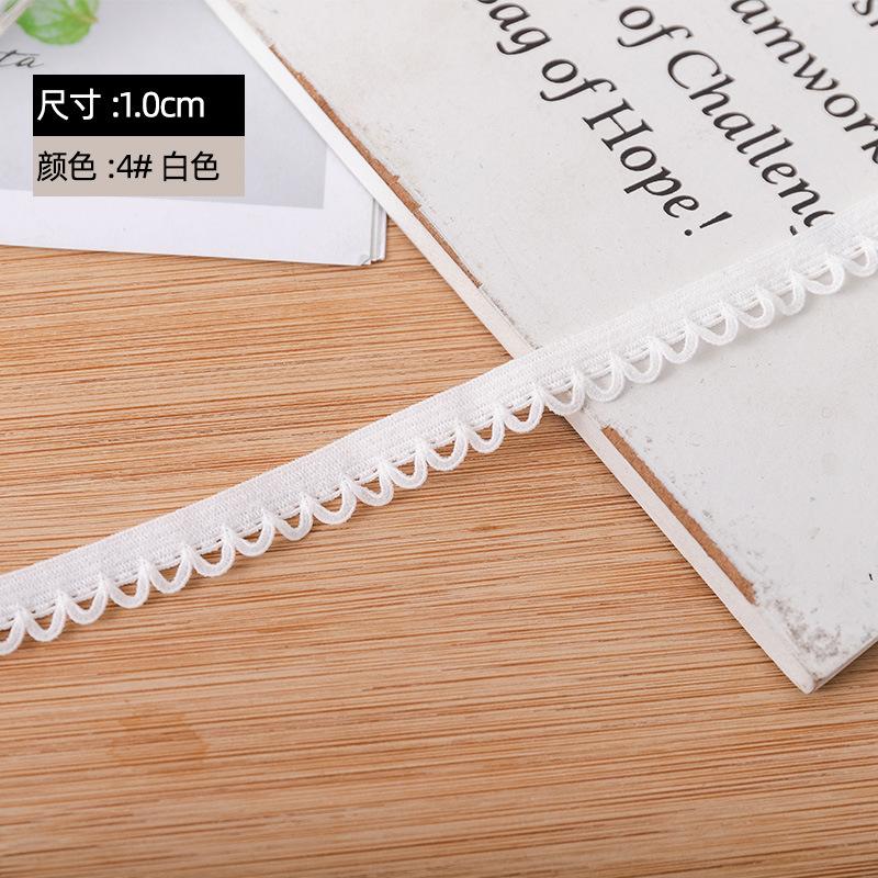 

Поставка 1,0 см плоский ремень с цветочным бутоном, белый нейлоновый трикотажный стоматологический ремень, высокая эластичная резинка для нижнего белья 1 #black