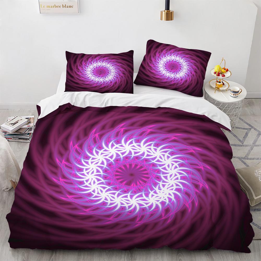 

Комплект пододеяльника с абстрактным психоделическим вихрем, 3D-печать, радужная полоса, арт-дизайн, размер кинг, квин, для детей, мальчиков, полиэстеровый комплект постельного белья 70x133cm 2pcs