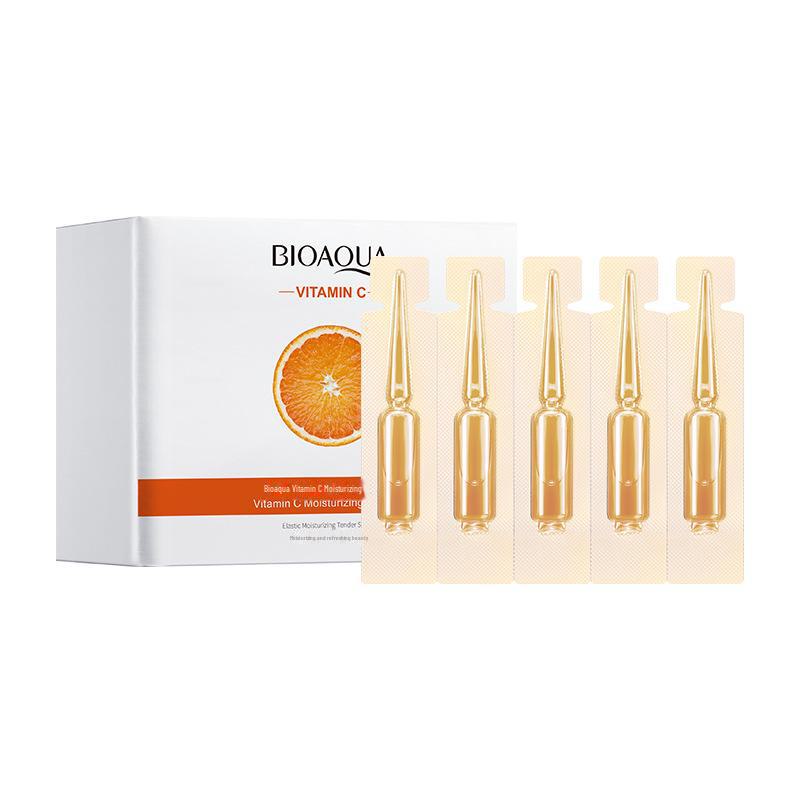 Bioaqua Vitamin C Feuchtigkeitsspendende Gesichtsessenz - Spendet Feuchtigkeit & Verkleinert Poren, Einmalige Formel