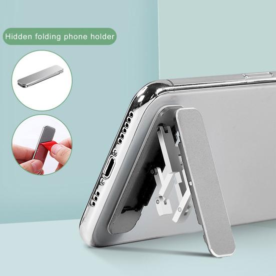 Mini skládací držák na mobilní telefon Stojan s nastavitelným úhlem trojúhelníková podpěra Vodotěsný Kapesní tenký design Držák na telefon bez použití rukou pro každodenní použití
