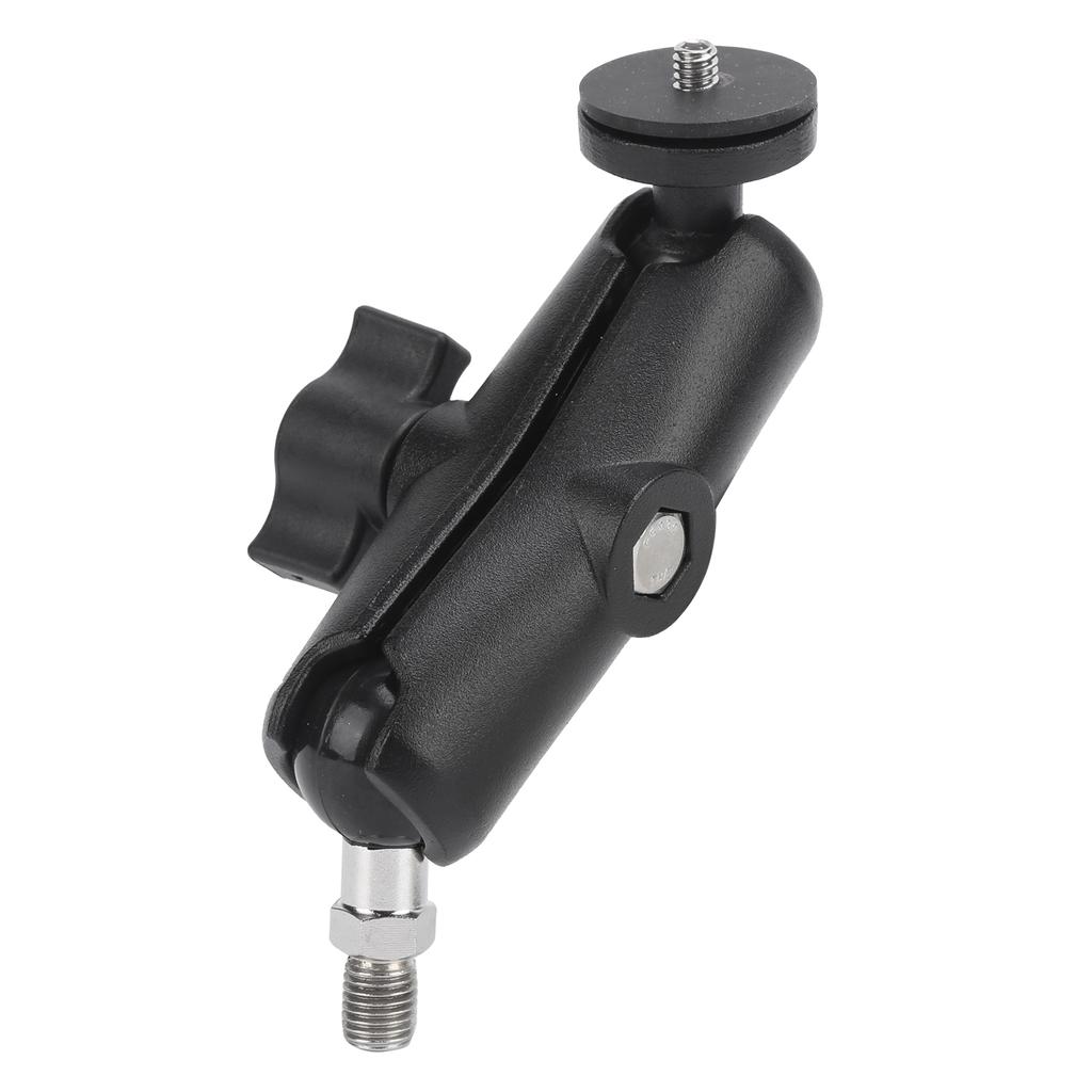 Motorcycle Bike Handlebar Camera Holder 360 Degrees Rearview Mirror Mount Bracket With1 4in Stand