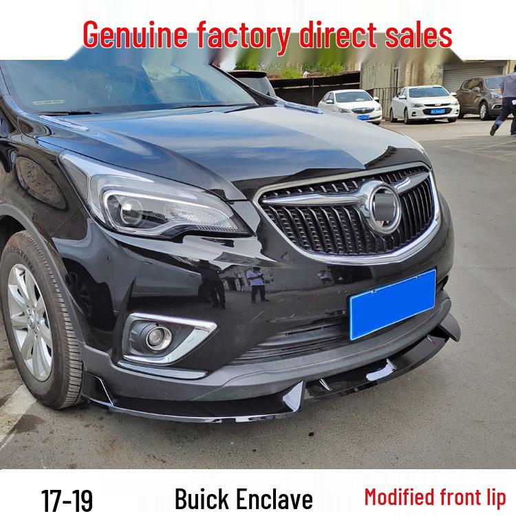 

Передний сплиттер и накладка на бампер для Buick Envision (2017-2019) Обвес Matte Black Front Splitter