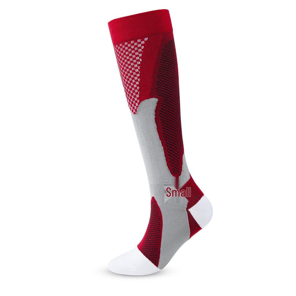 Unisex Nylon Compression Socks: Knee-High for Cycling, Football, Running & Outdoor Sports