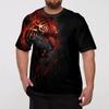 3D Printed Cool Tiger T-Shirt for Men Animal Pattern Tees Summer Street Short Sleeve Round Neck Tops Fashion T Shirts