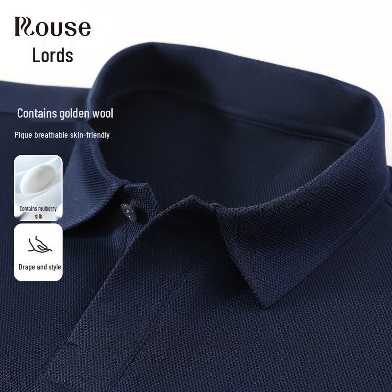 

Men s Luxury Merino Wool & Silk Polo Shirt M