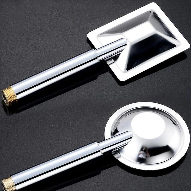 Universal Stainless Steel Handheld Large Bath Shower Head Handset Rain Shower System  Bathroom Faucet Shower