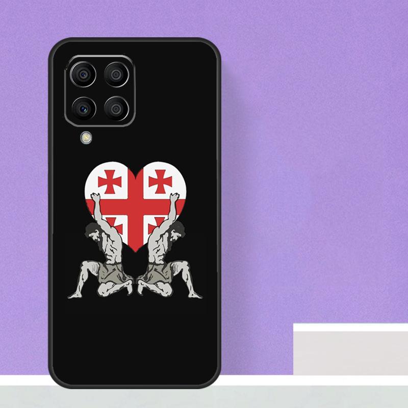 Georgia Grunge Flagge Für Samsung Galaxy M21 M51 M12 M32 M52 M13 M23 M33 M53 M34 M54 M30s M31s M15 M55 m20 Fall