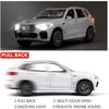 1:32 Compatible for BMW X5 SUV Model Car Toy, Zinc Alloy Pull Back Toy Car with Sound and Light for Kids Boy Girl Gift