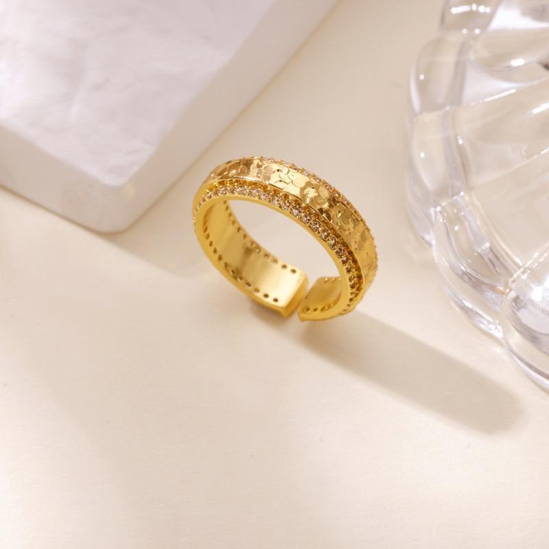 Medieval Diamond-set Crushed Ice Ice Full Diamond Ring for Women's Simple Light Luxury Temperament Super Flash Personalized Ring
