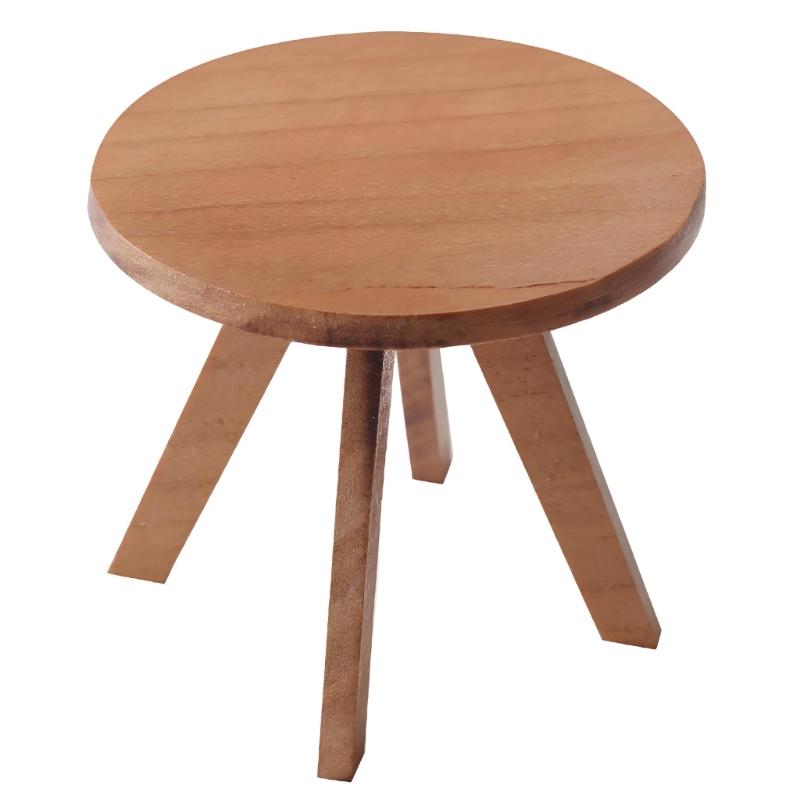 

Handcrafts Wood Coffee Table Miniature Furniture For Doll House With Natural Wood Grains For Living Room Scene Setting