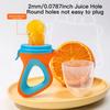 5pcs Baby Mate Silicone Fruit Feeder Set with Easy To Grasp Handle Ring & 4 Interchangeable Mesh Pouches Bags - Infant Food Nutrition Feeder Pacifier