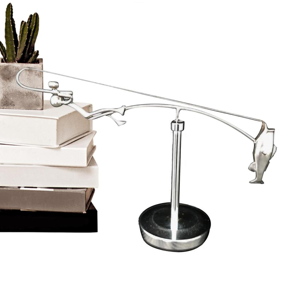 Die Fischer-Balance-Skulptur Angel-Skulptur Balance-Kunst Für Ihren Raum Zuhause Büro Schreibtisch Dekoration Balancierend