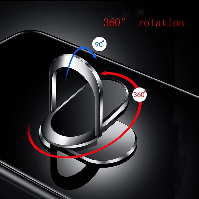 Brushed Carbon Fiber Shockproof Phone Case for Nokia X10 X20 G10 G20 5.4 3.4 2.4 1.3 8.3 5G Magnetic Ring Stand Soft Silicone Phone Protective Cover