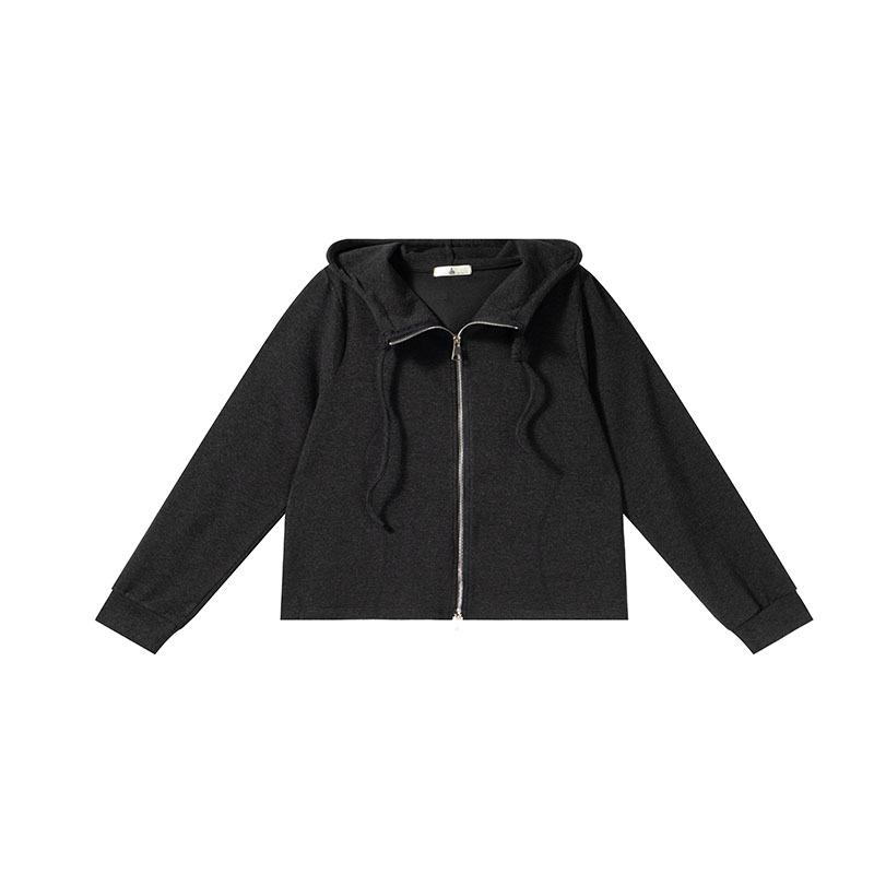 Shuangtian Women s Plus Size Double Zipper Hooded Drawstring Spring Jacket 2026 2XL