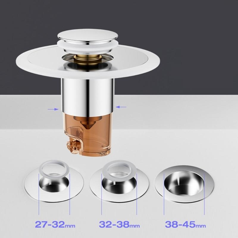 Drain Filter Bounce Cores Sink Drain Plug Sink Basins Drain Basket Sink Stoppers for Bathroom Kitchen Enduring