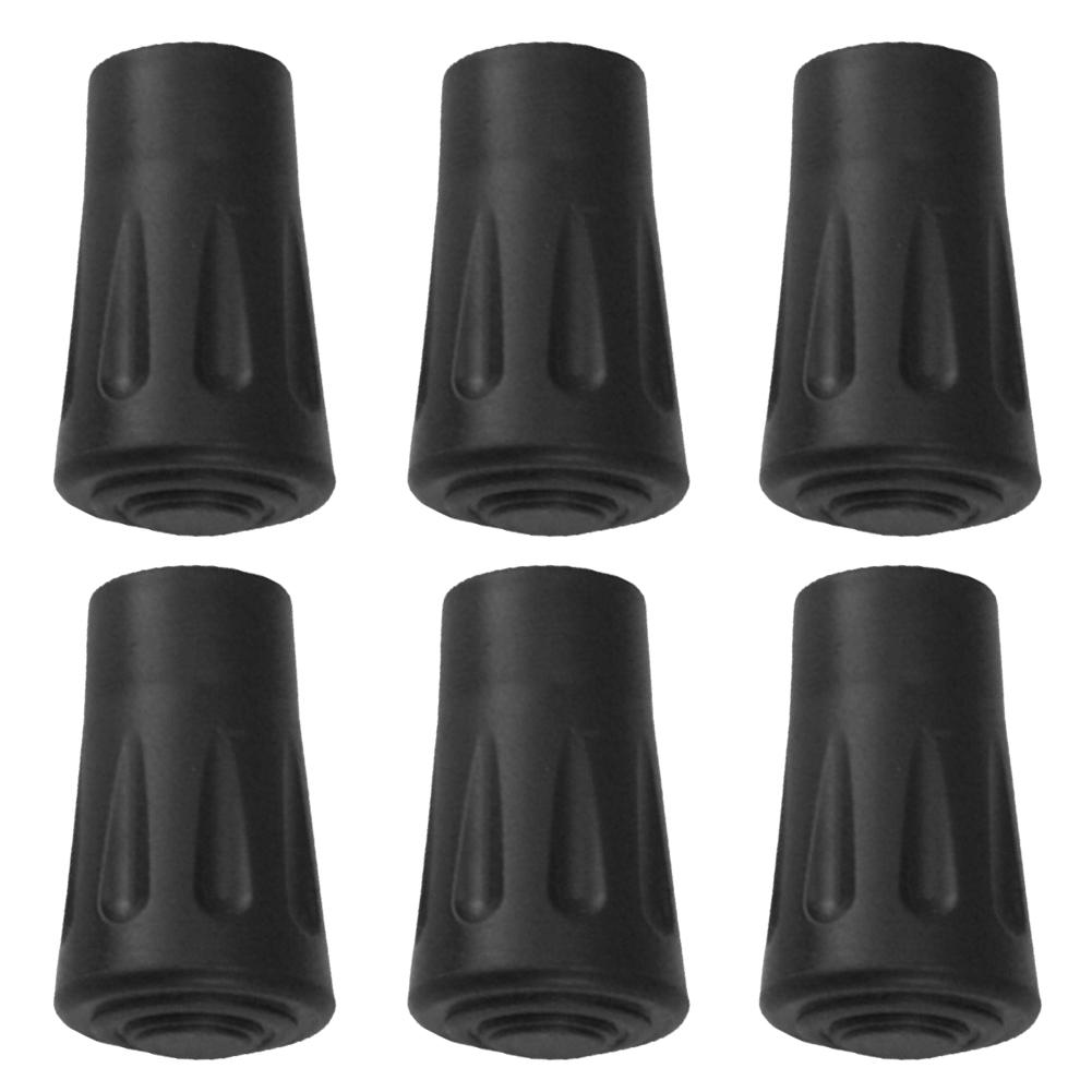 

6pcs Walking Pole Stick End Trekking Pole Tip Protector Rubber Pads Buffer