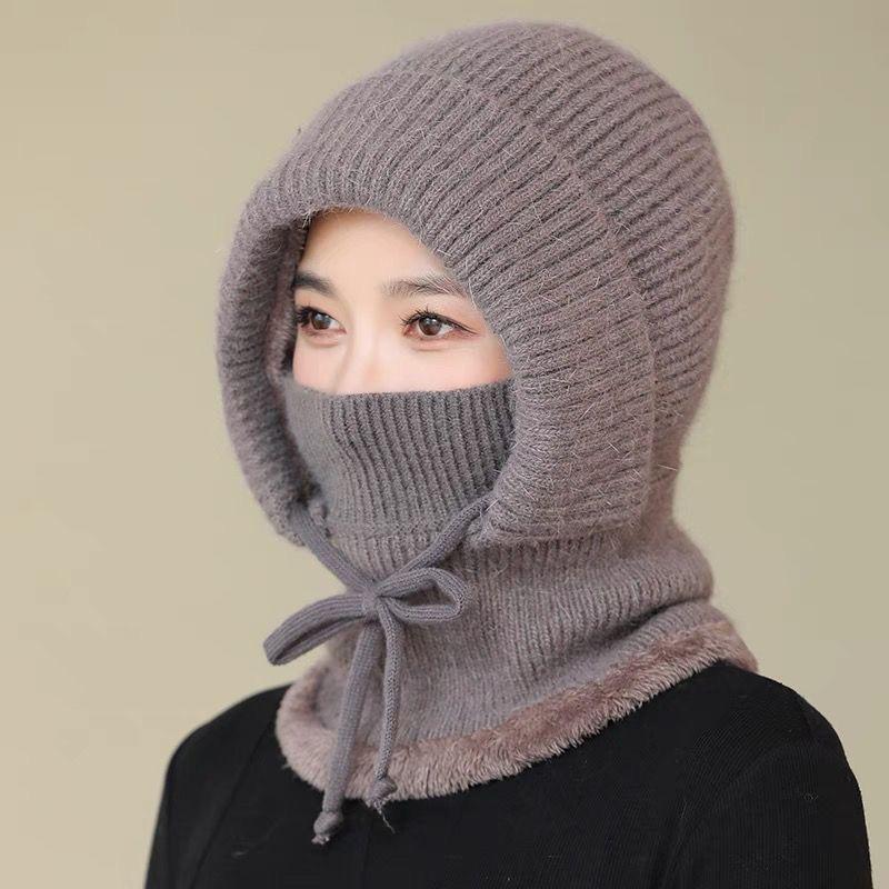 

Новые женские зимние шапки из меха кролика, сохраняющие тепло, шапки для женщин, ветрозащитные, утепленные, утепленные, шапки-балаклавы 55cm-60cm хаки