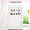 Nail Polish Color Display Stand with DoubleSided Swatch Board for Salon and Home Use, White