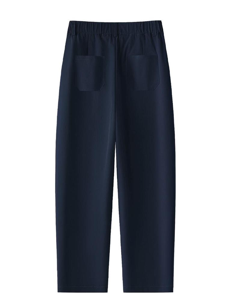 Summer High-Waisted Wrinkle-Resistant Banana Scythe Pants 2025 - Petite, Versatile, Casual Nine-Point Loose Fit