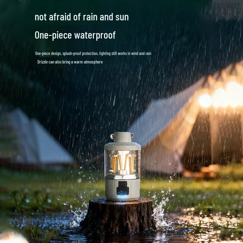 Rechargeable LED Camping Light with Adjustable Three-Color Modes and Long Battery Life.