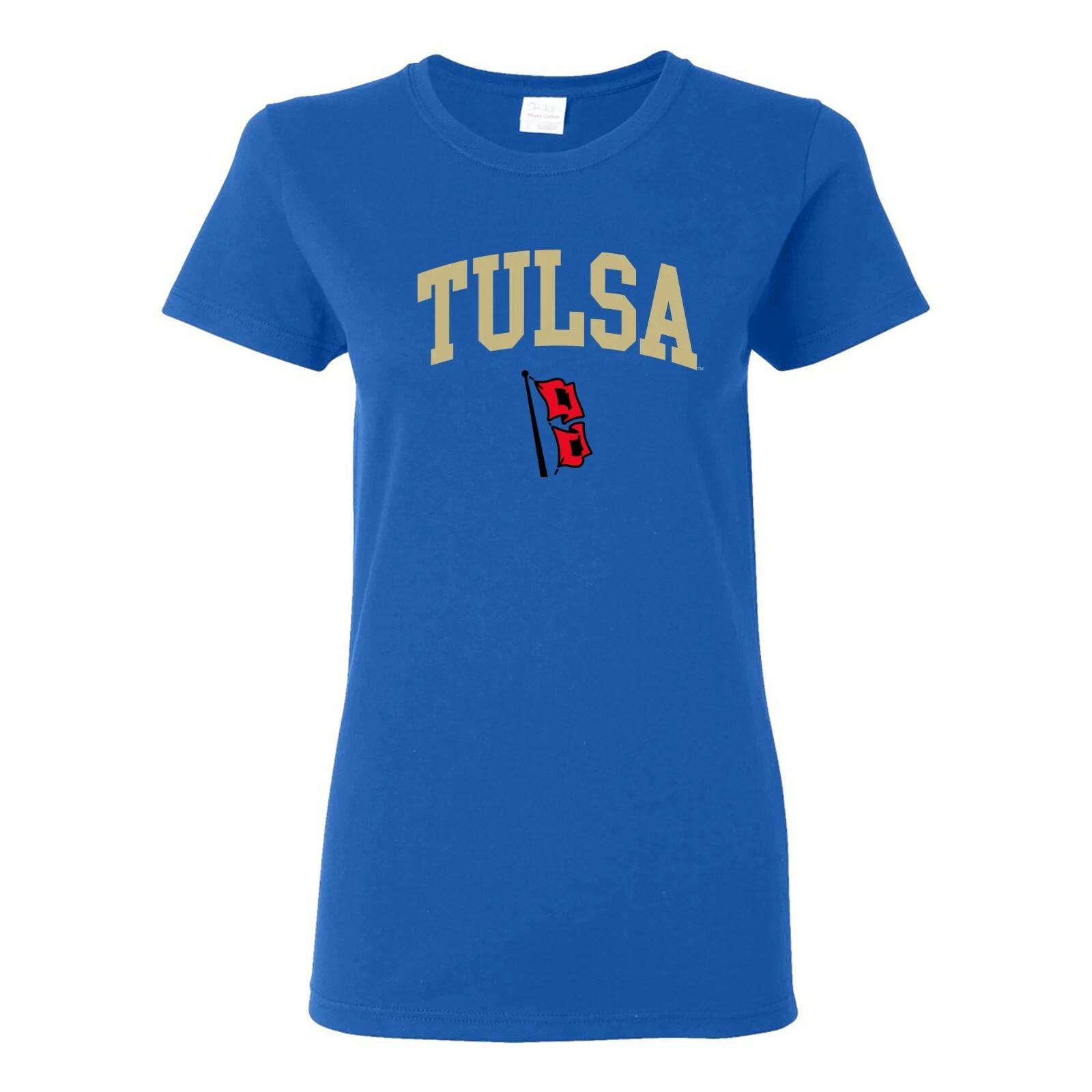 Tulsa Golden Hurricane Arch Logo Womens Tee - Royal 4XL