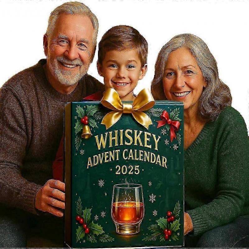 2025 Whisky Adventskalender - 24 dager med premium whiskysmakinger, nedtelling til jul, lett å st