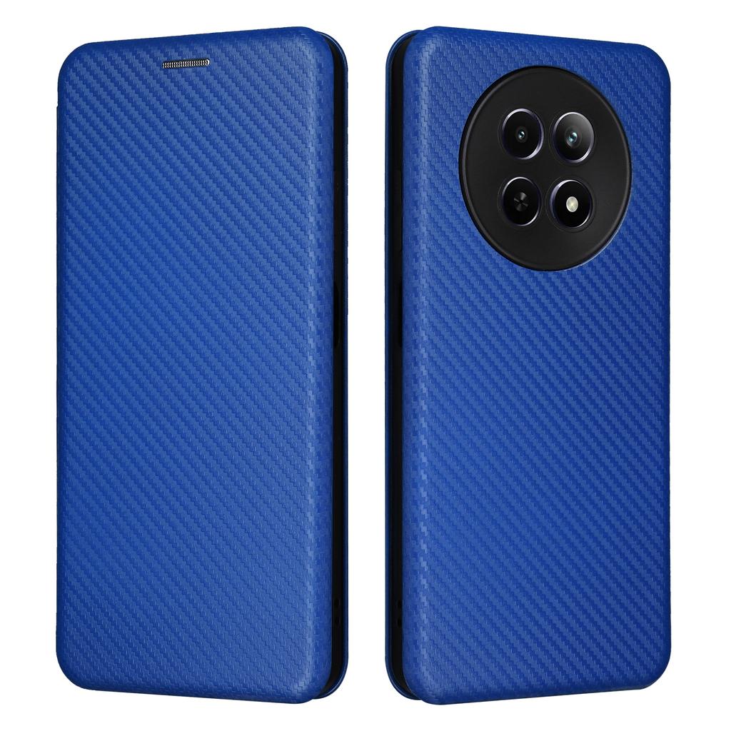 For Realme 12 5G/12x 5G Case Card Slots Carbon Fiber Texture Phone Cover