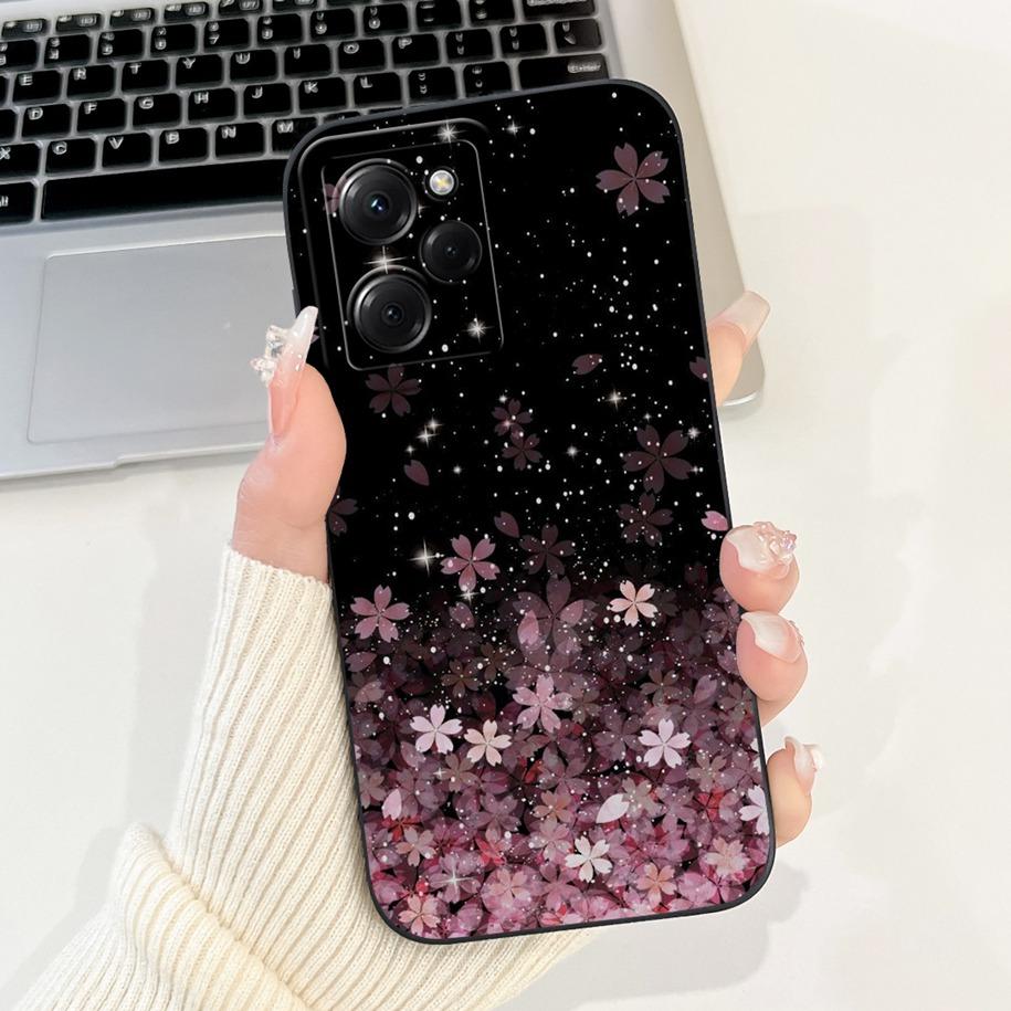 For Xiaomi Poco X5 Pro Case Cool Fashion Flower Sunset Soft Silicone Soft Protection Cover For Xiaomi Poco X5 X 5 X5Pro 5G Funda