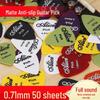 Alice Celluloid Mattierte Gitarrenplektren: Rutschfeste Speed-Plektren für E-Gitarren und Ukulelen