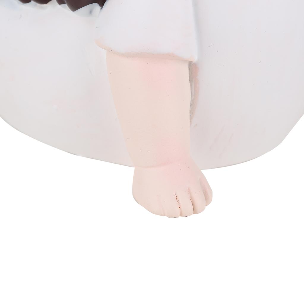 Tomfeel Yoga Resin Girl Ornament Cute Girlish Desktop Ornament Children"s Room Living Room Desk