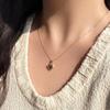 Mcel 14K Plum Chubby Heart Necklace