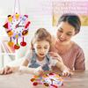 Kids Handmade Clock Toy DIY Making Non-woven Cartoon Clock Make Your Own Teaching Clock Toy Children Time Cognitive Educational Toys Birthday Gift