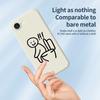 For iPhone 16e Case Sitting on the Toilet Pattern Printing Straight Edge TPU Phone Back Cover