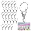 BOOHUQICH 25-Piece Stainless Steel Clothespin Clips, Rust-Resistant, Long-Lasting, with Circular Connection Accessories for Repairs