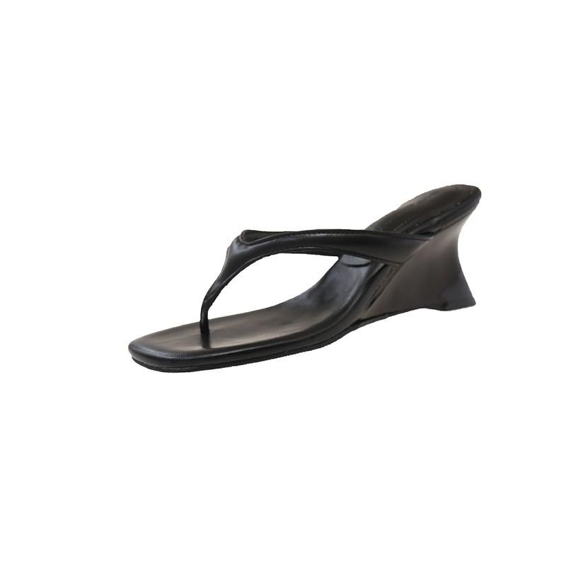 Women's Platform Flip-flops with Open Toes, Stylish High-heeled Shoes, New Design
