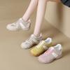 Thick-soled inner height increase ballet style mesh breathable moral training shoes women's shoes 2025 new spring and autumn Forrest Gump shoes littl