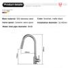 Stainless Steel Kitchen Faucet Single Hole Pull Out Spout Kitchen Sink Mixer Tap Stream Sprayer Head Chrome/Black Mixer Tap